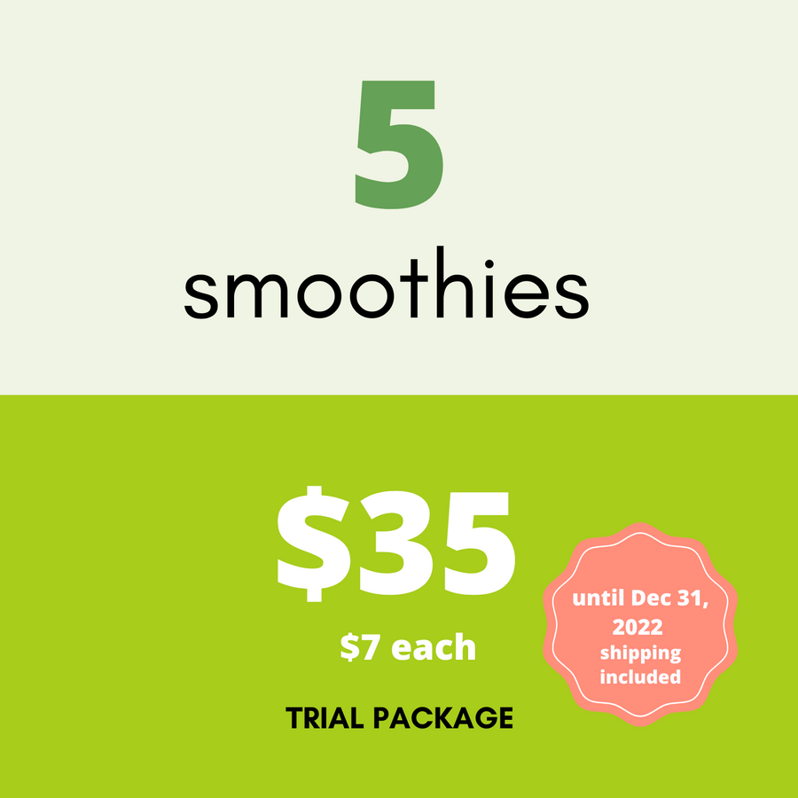 Trial Pack:  5 Smoothies