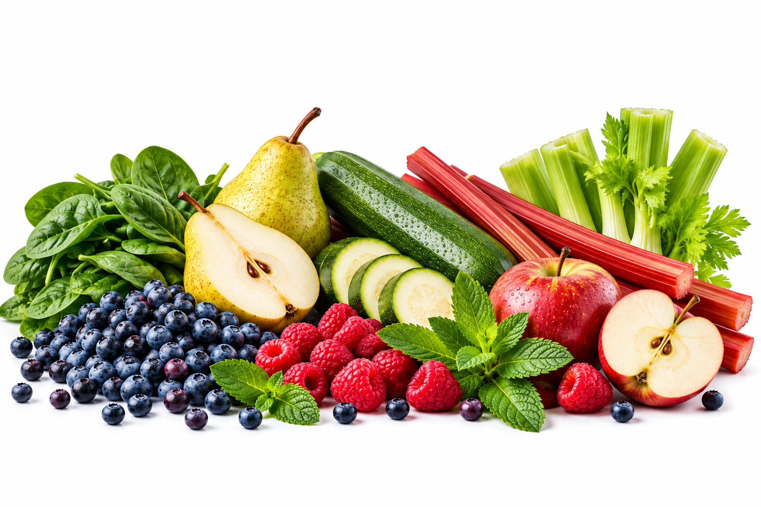 The fruits, vegetables and finishing touch in Clarity